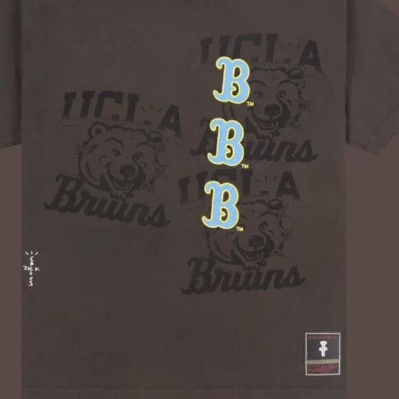 Cactus Jack Travis Scott x Mitchell & Ness UCLA Seal Tee New without Tag - Picture 5 of 8